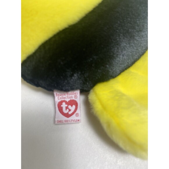 Vintage Ty Beanie Buddies Bubbles the Fish Plush Toy 1998 With Paper Hang Tag - Picture 6 of 9